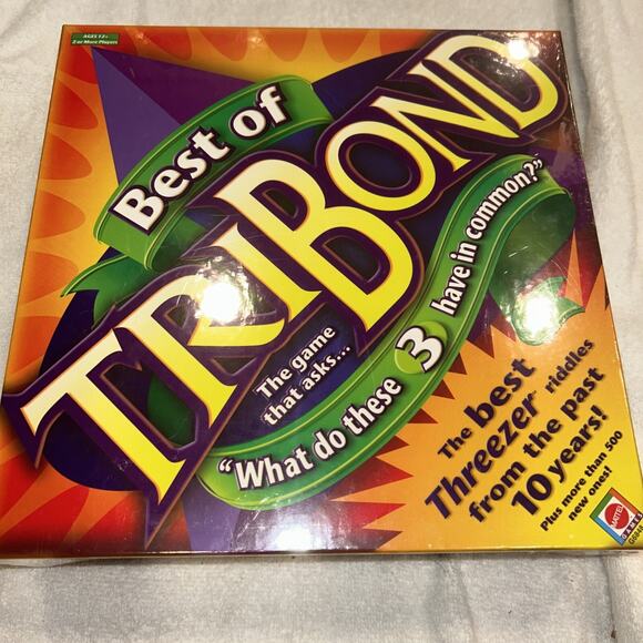 Best of Tribond Board Game from Patch New Sealed Tri Bond Family Night - Picture 1 of 2